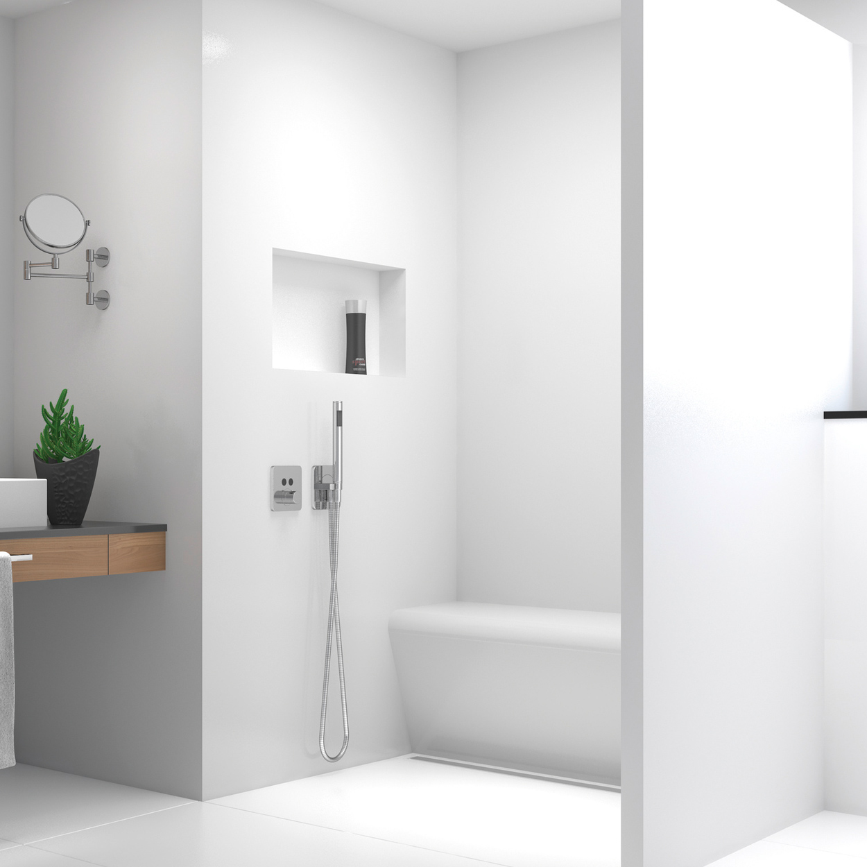 Wedi Top Wall Pure Weiß